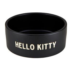 Black Ceramic Pet Bowl - Hello Kitty/NWT